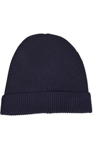 Shallow ribbed wool beanie
