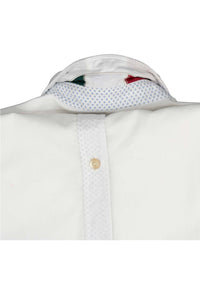 White shirt with flag detail