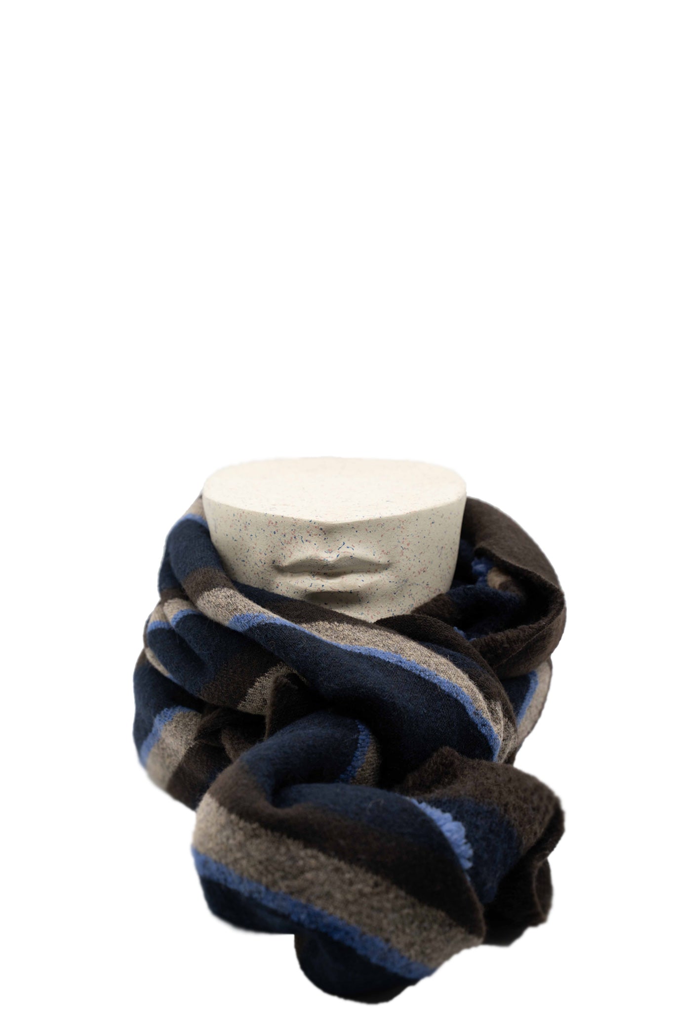 Stripe knit scarf