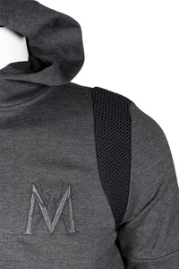 Hooded grey tracksuit