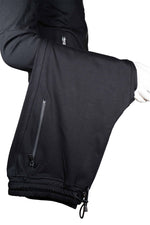 Load image into Gallery viewer, High collar black tracksuit
