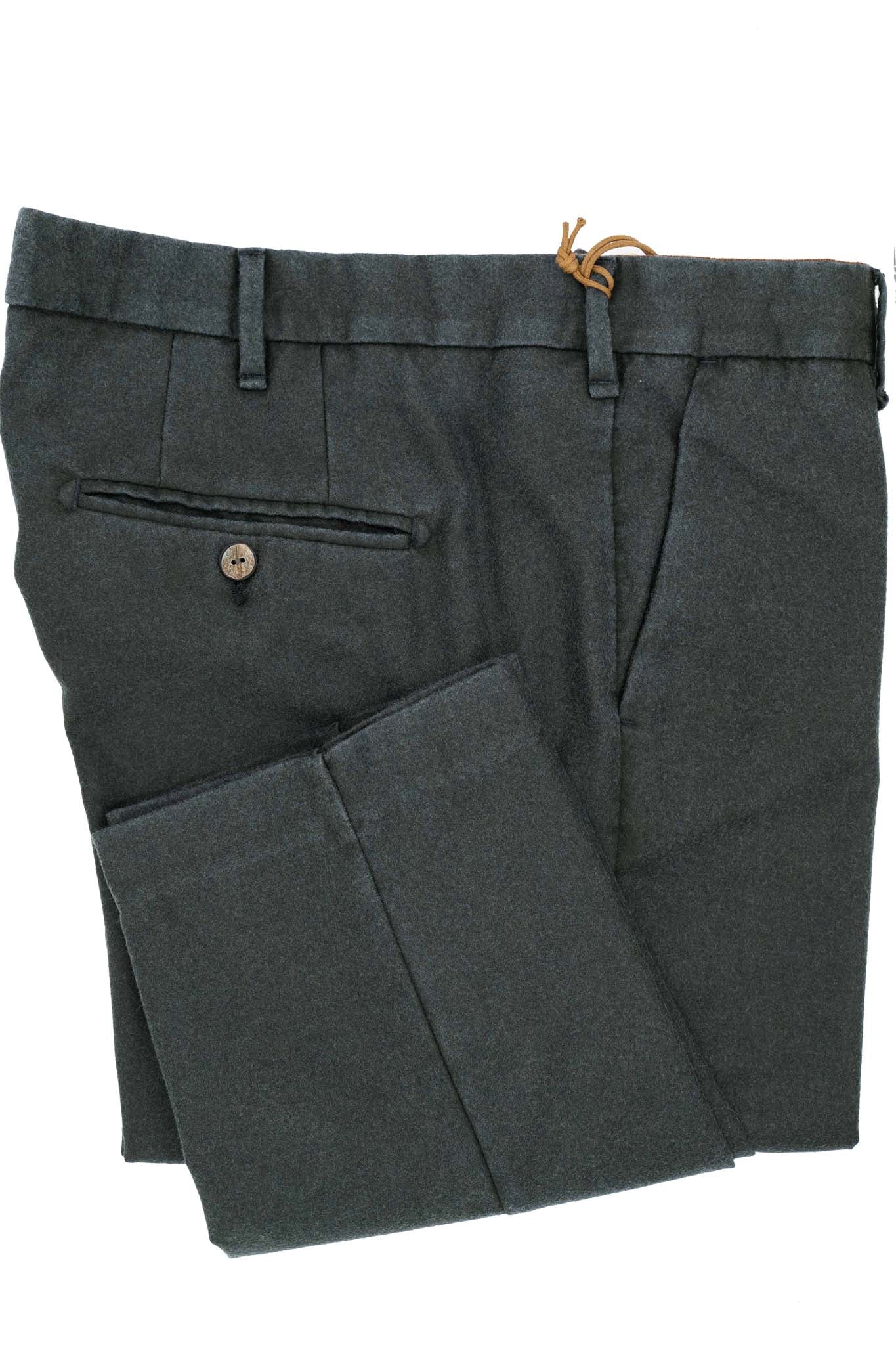 Stone washed flannel wool chino
