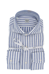 Cotton blue & white stripe shirt