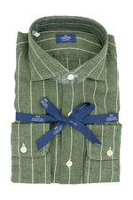 Load image into Gallery viewer, Block stripe linen shirt
