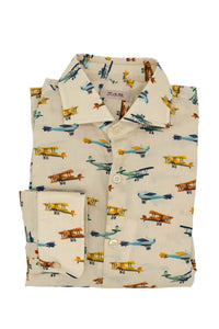 Plane pattern shirt
