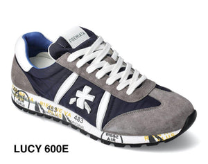 Lucy grey/navy sneaker with white details