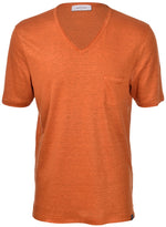 Load image into Gallery viewer, GS22 Linen v neck t shirt
